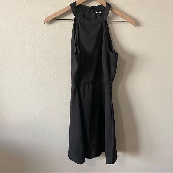 Lulu’s Mamacita Black Halter Skater Dress - Picture 2 of 7